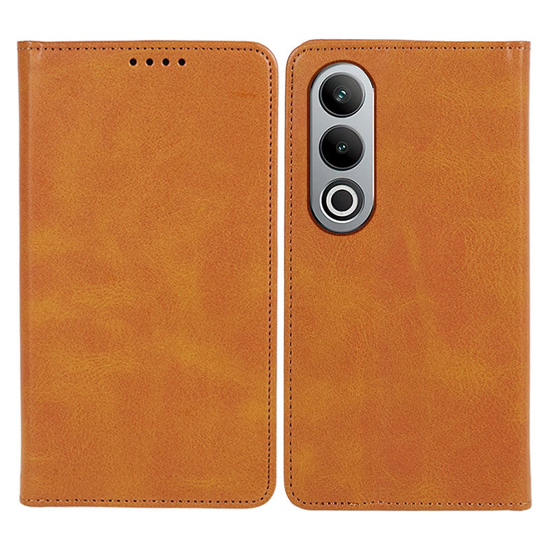 For OnePlus Nord CE4 5G Case PU Leather Wallet Cover Calf Texture Phone Shell with Magnetic Clasp