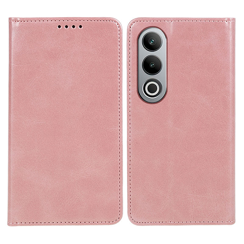 For OnePlus Nord CE4 5G Case PU Leather Wallet Cover Calf Texture Phone Shell with Magnetic Clasp