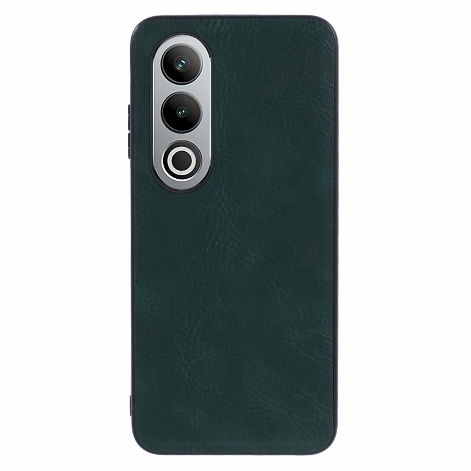 For OnePlus Nord CE4 5G Leather Case PC+TPU Hybrid Phone Cover Retro Pure Color Design