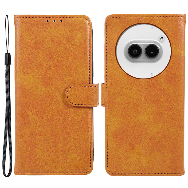 For Nothing Phone (2a) Case Calf Texture Phone Protective Cover with Magnetic Clasp