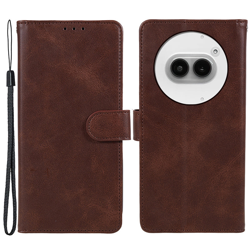 For Nothing Phone (2a) Case Calf Texture Phone Protective Cover with Magnetic Clasp