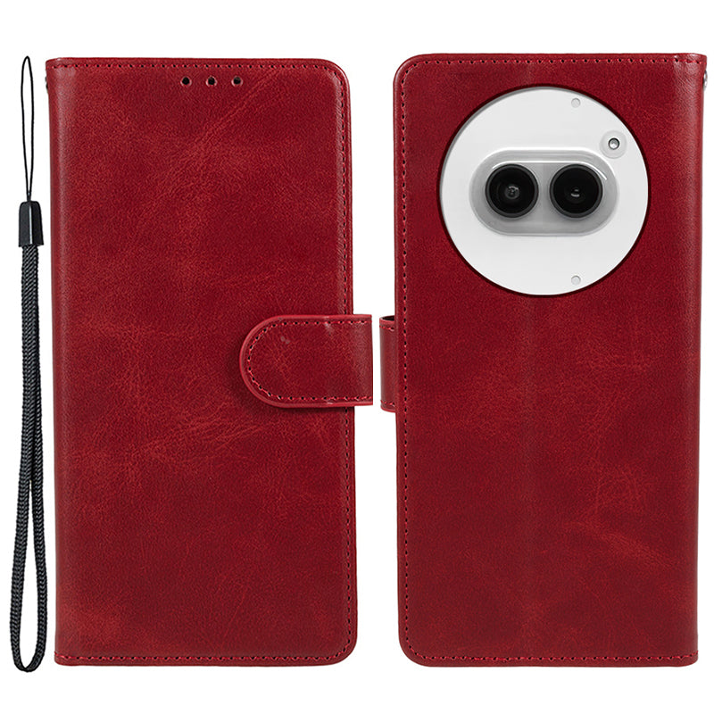 For Nothing Phone (2a) Case Calf Texture Phone Protective Cover with Magnetic Clasp