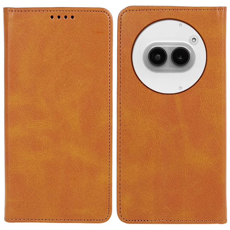 For Nothing Phone (2a) Case Phone Back Cover with Magnetic Clasp Calf Texture Wallet