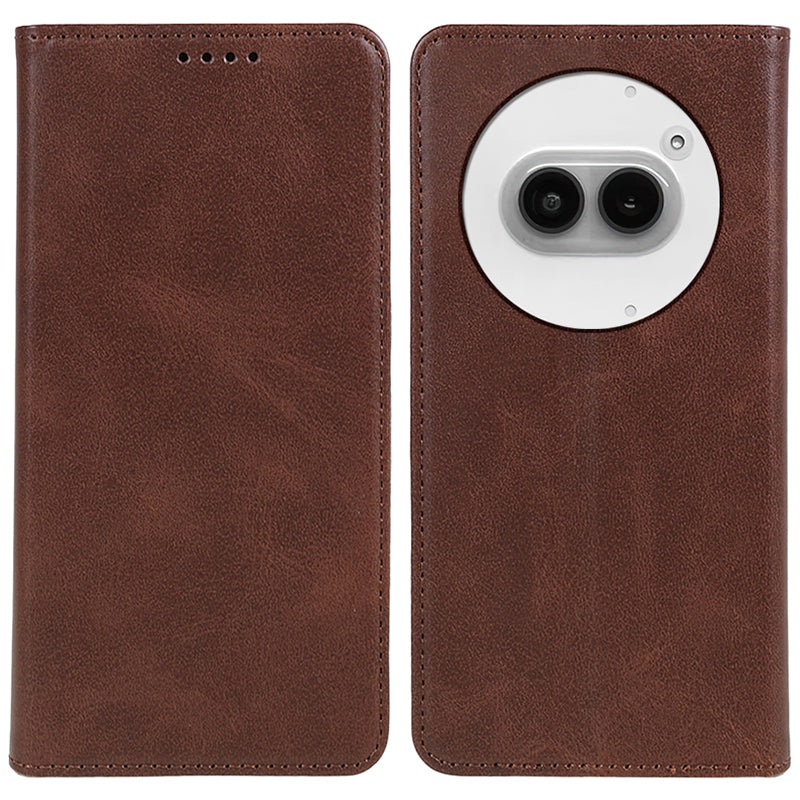 For Nothing Phone (2a) Case Phone Back Cover with Magnetic Clasp Calf Texture Wallet