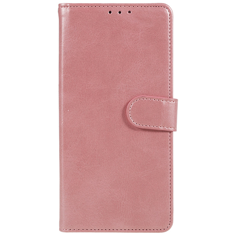 For vivo X100 5G Leather Case Calf Texture Phone Wallet Cover with Magnetic Clasp