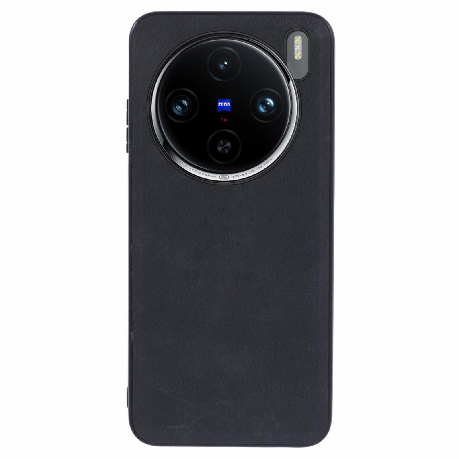 For vivo X100 5G Back Case Vintage PU Leather Coated PC+TPU Phone Cover