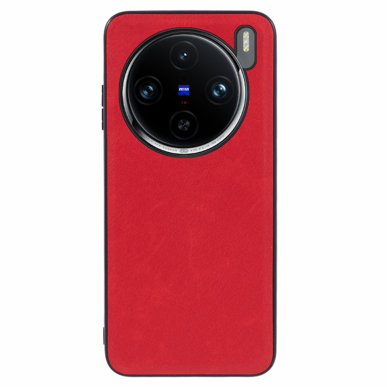 For vivo X100 5G Back Case Vintage PU Leather Coated PC+TPU Phone Cover