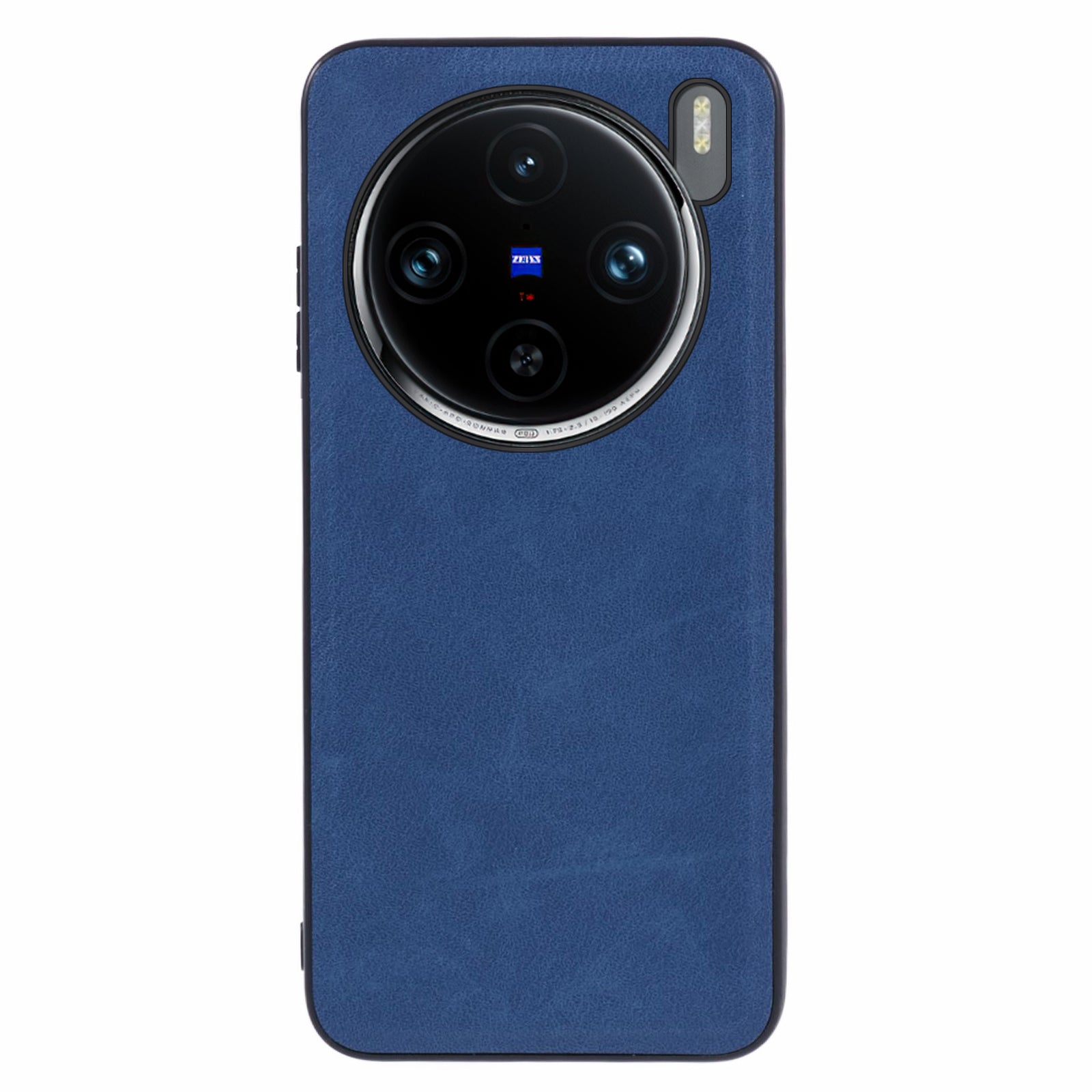 For vivo X100 5G Back Case Vintage PU Leather Coated PC+TPU Phone Cover