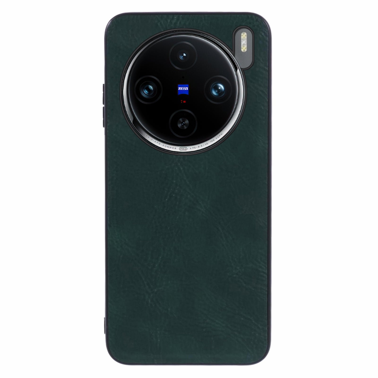 For vivo X100 5G Back Case Vintage PU Leather Coated PC+TPU Phone Cover
