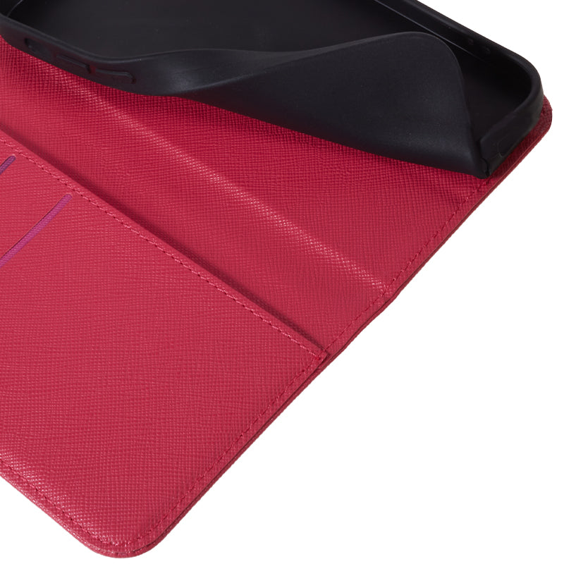 For vivo X100 Pro 5G Case Cross Texture Leather Wallet Phone Cover Magnetic Closing