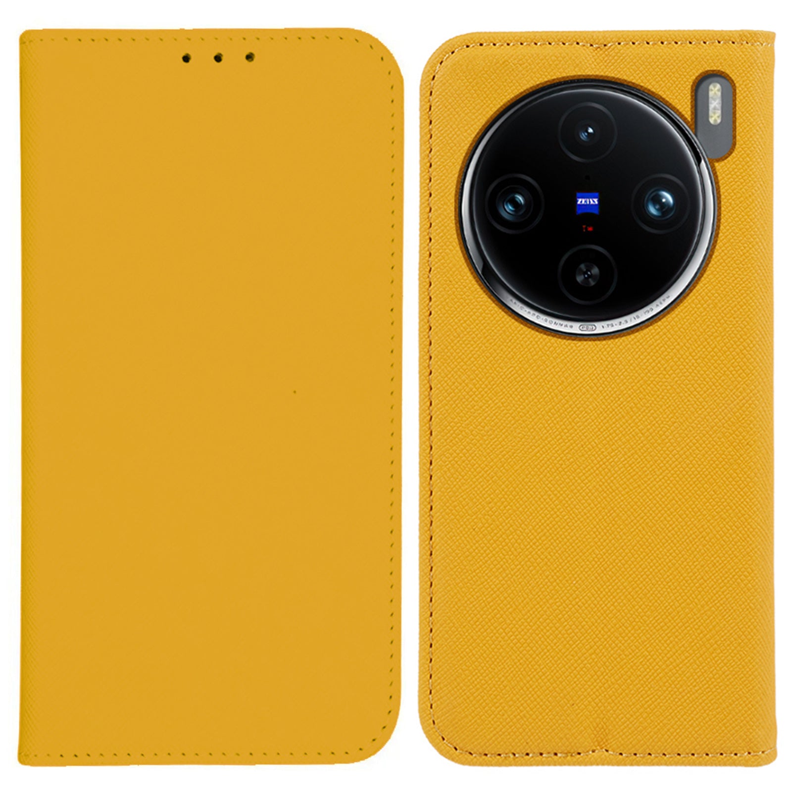 For vivo X100 Pro 5G Case Cross Texture Leather Wallet Phone Cover Magnetic Closing