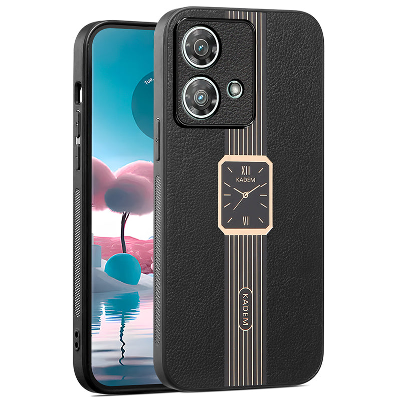 KADEM For Motorola Edge 40 Neo 5G Watch Pattern Phone Cover Electroplating Phone Shell