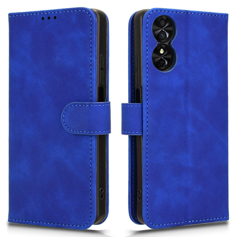 For TCL 50 SE Case PU Leather Folio Stand View Phone Cover Skin-touch