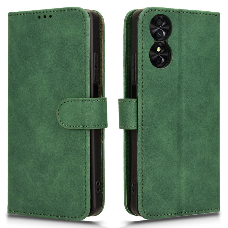 For TCL 50 SE Case PU Leather Folio Stand View Phone Cover Skin-touch