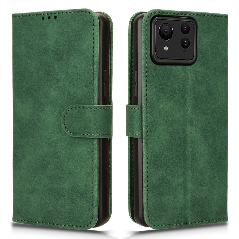 For Asus Zenfone 11 Ultra 5G Case Skin-touch PU Leather Wallet Flip Phone Cover