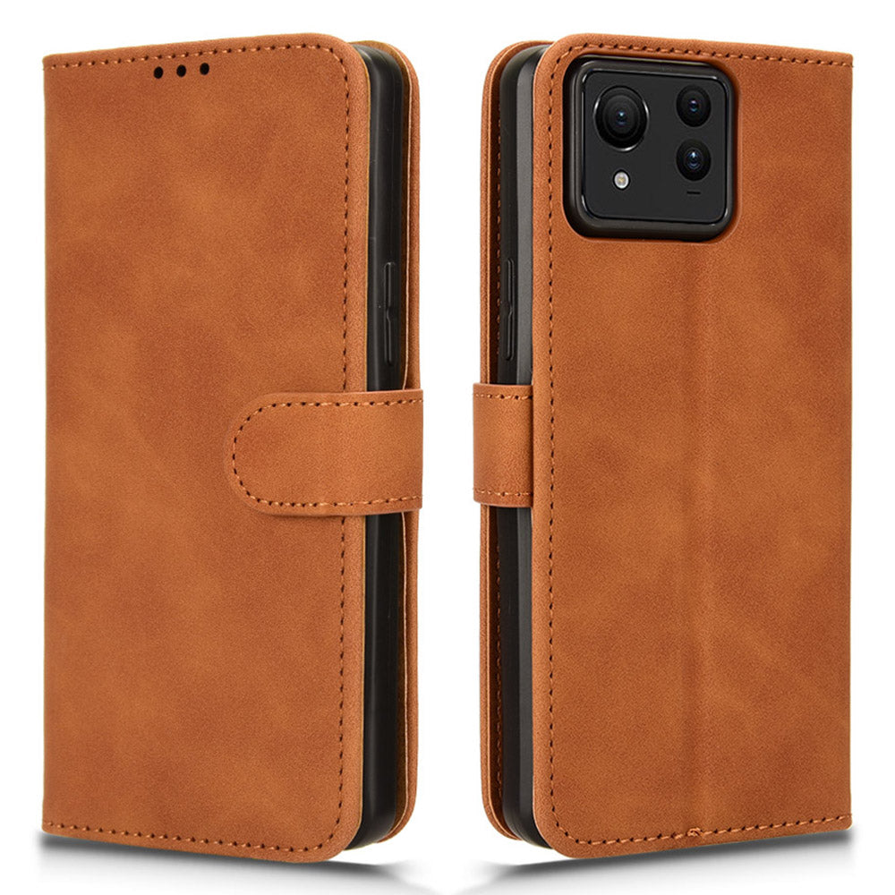 For Asus Zenfone 11 Ultra 5G Case Skin-touch PU Leather Wallet Flip Phone Cover