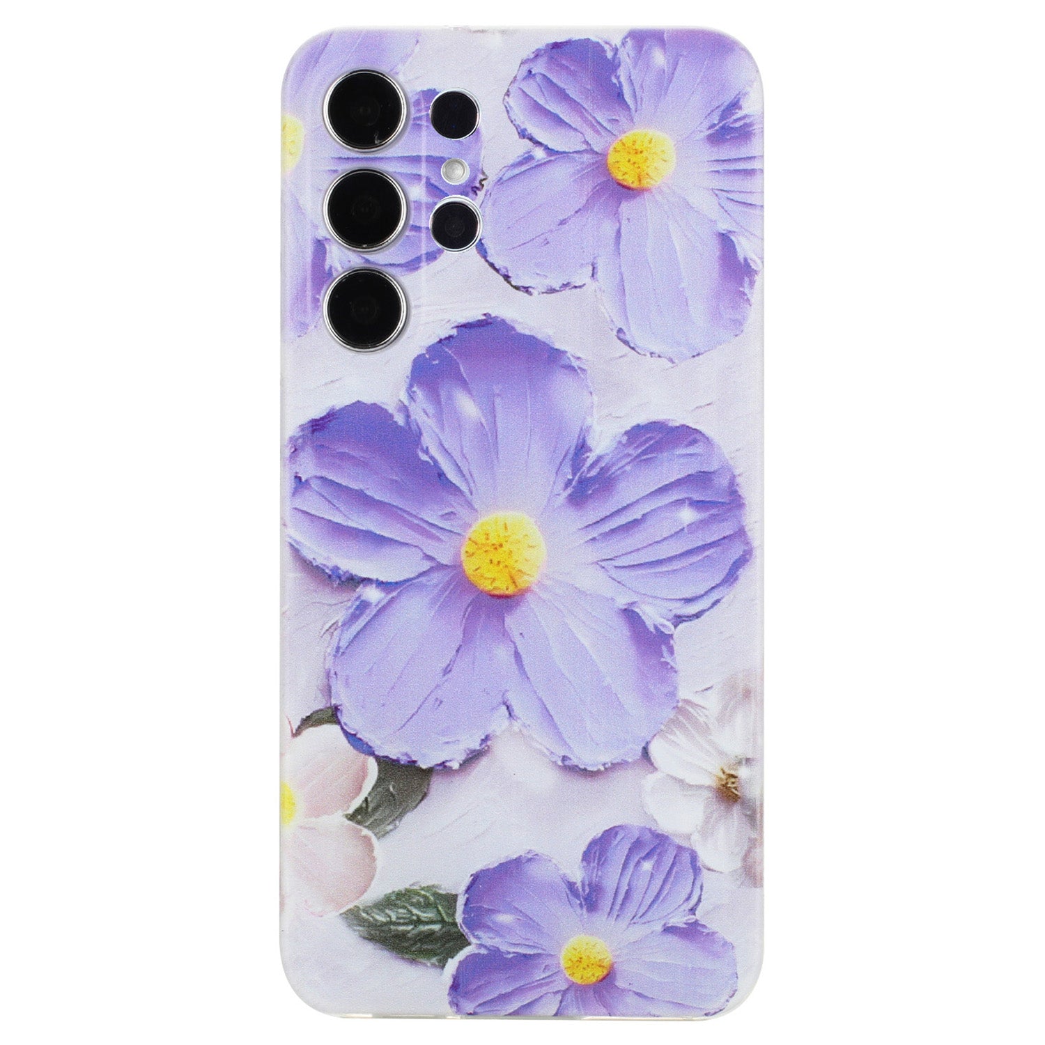 For Samsung Galaxy S23 Ultra TPU Case Camera Lens Protection Slim Pattern Phone Cover