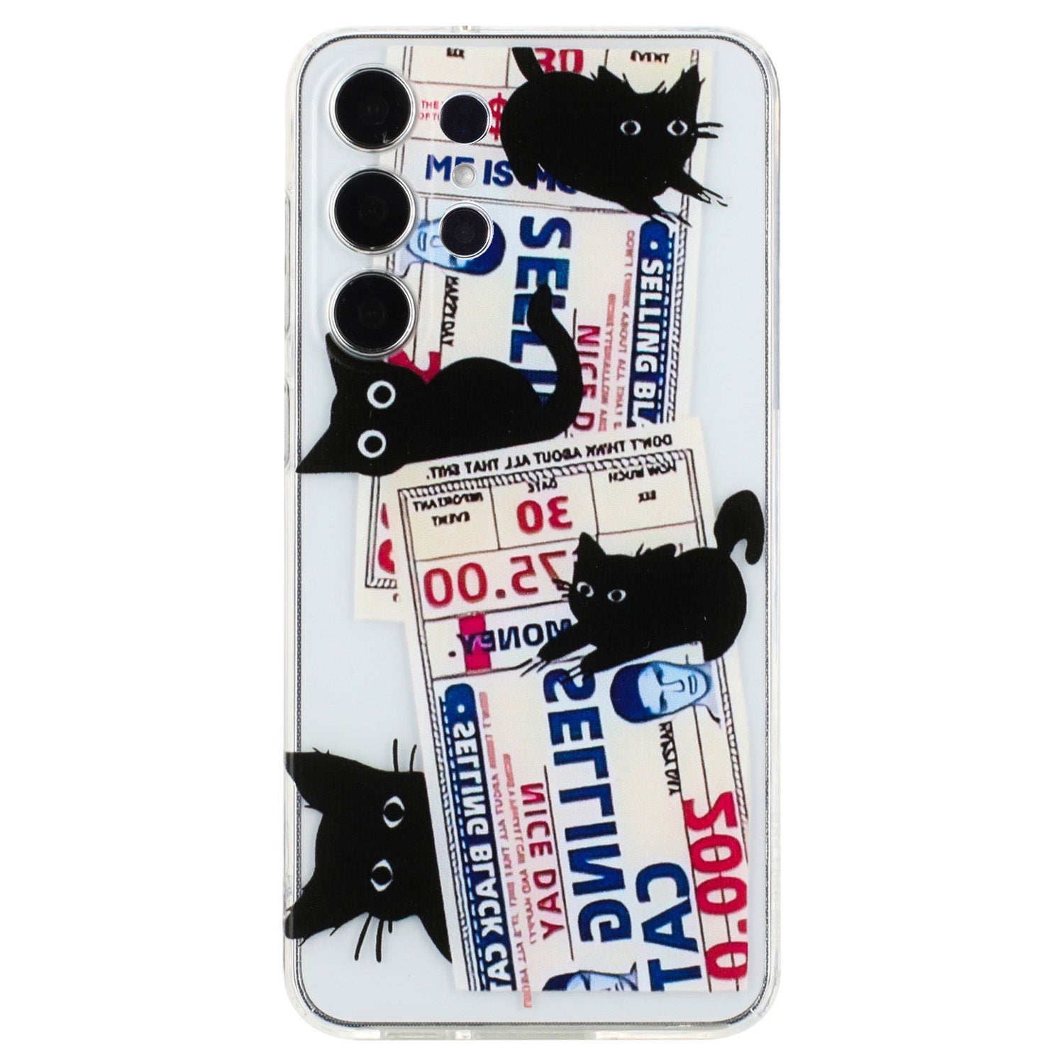 For Samsung Galaxy S23 Ultra TPU Case Camera Lens Protection Slim Pattern Phone Cover
