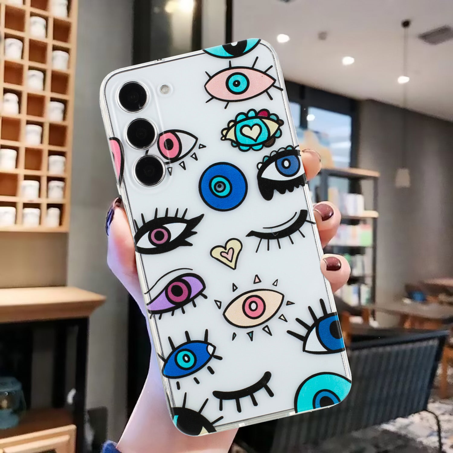 For Samsung Galaxy S23 Case Pattern Print Design Flexible TPU Phone Cover