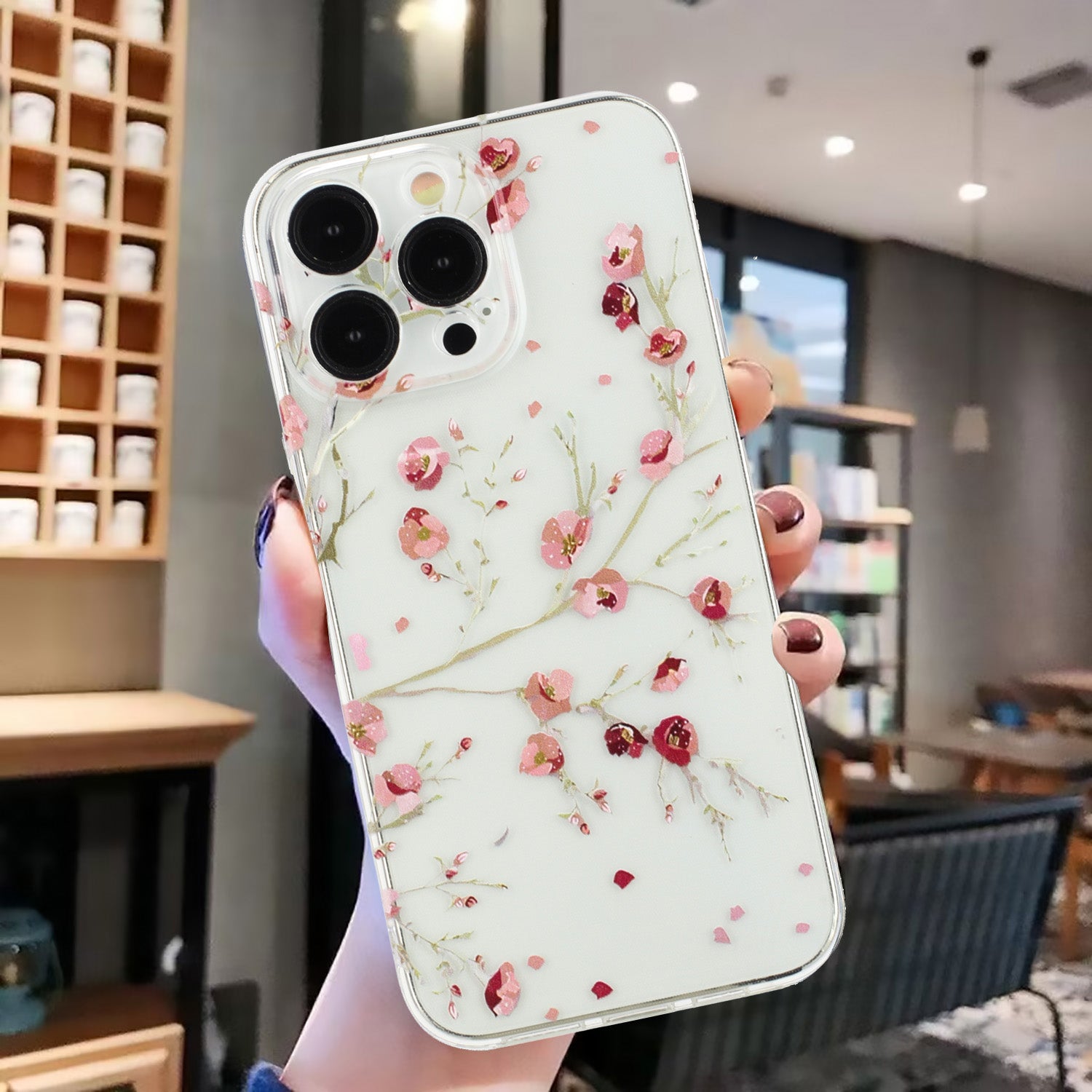 For iPhone 15 Pro Cover Soft TPU Pattern Printing Lightweight Phone Case