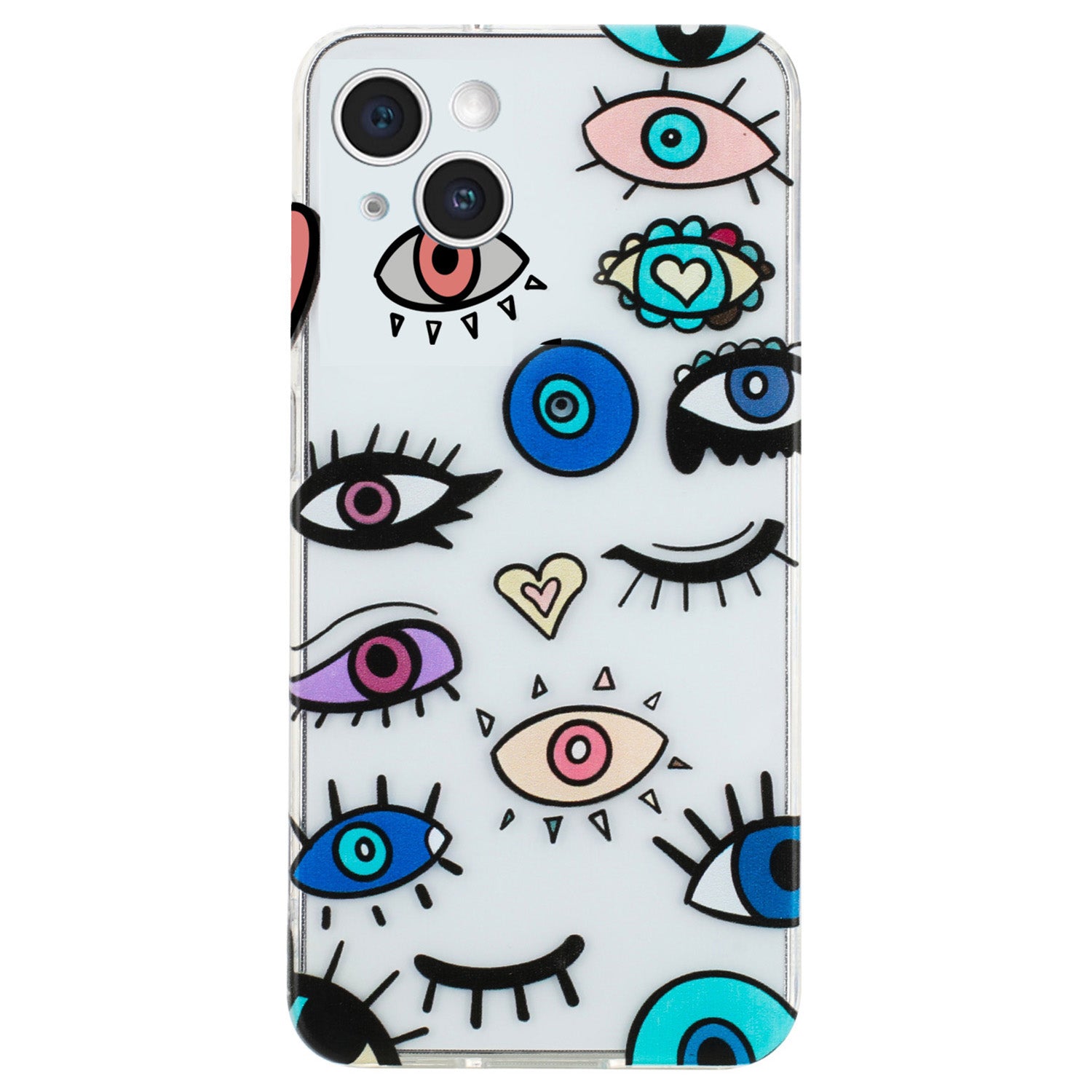 For iPhone 15 Case Flexible TPU Pattern Printing Phone Back Shell