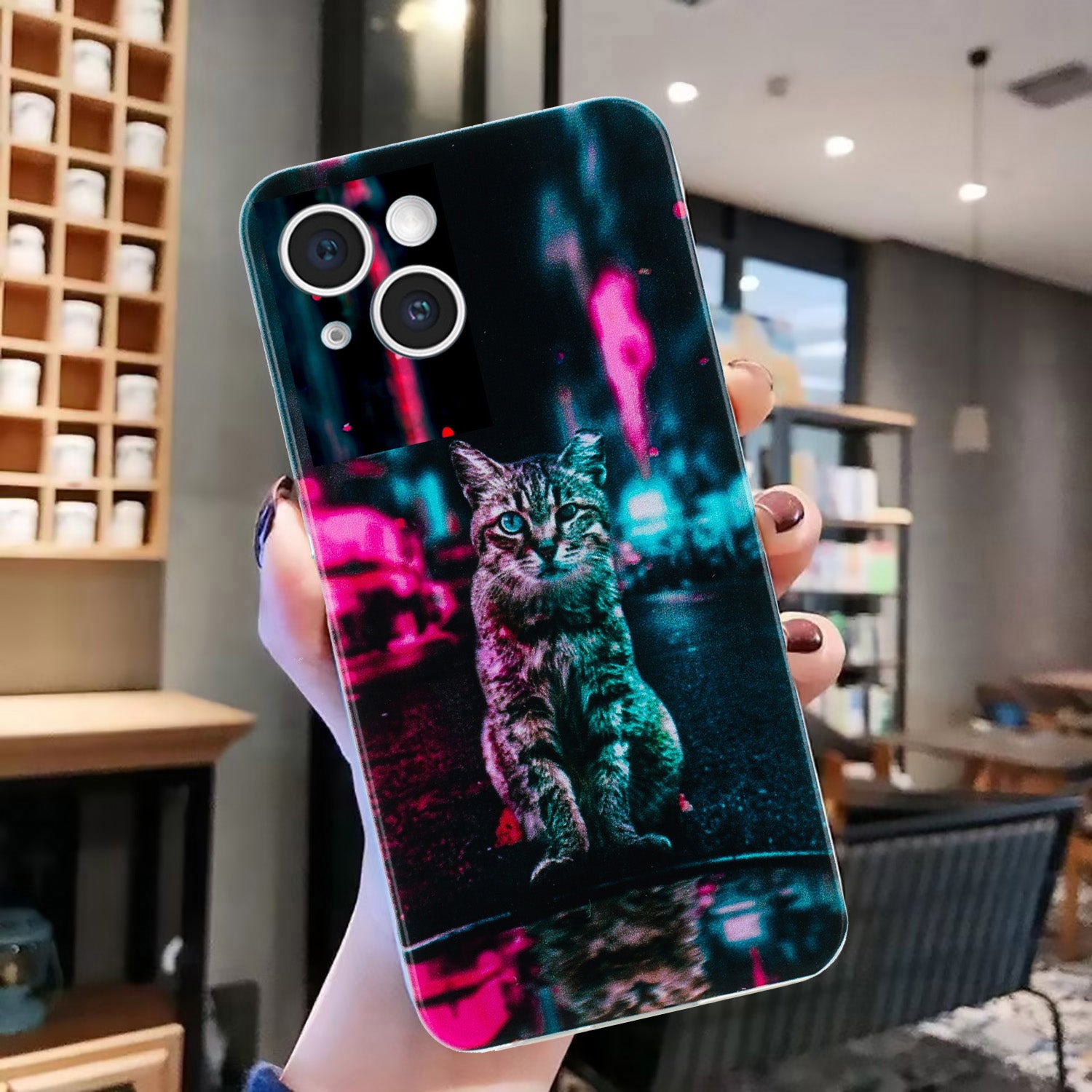 For iPhone 15 Plus Case Pattern Printing TPU Anti-scratch Cell Phone Cover