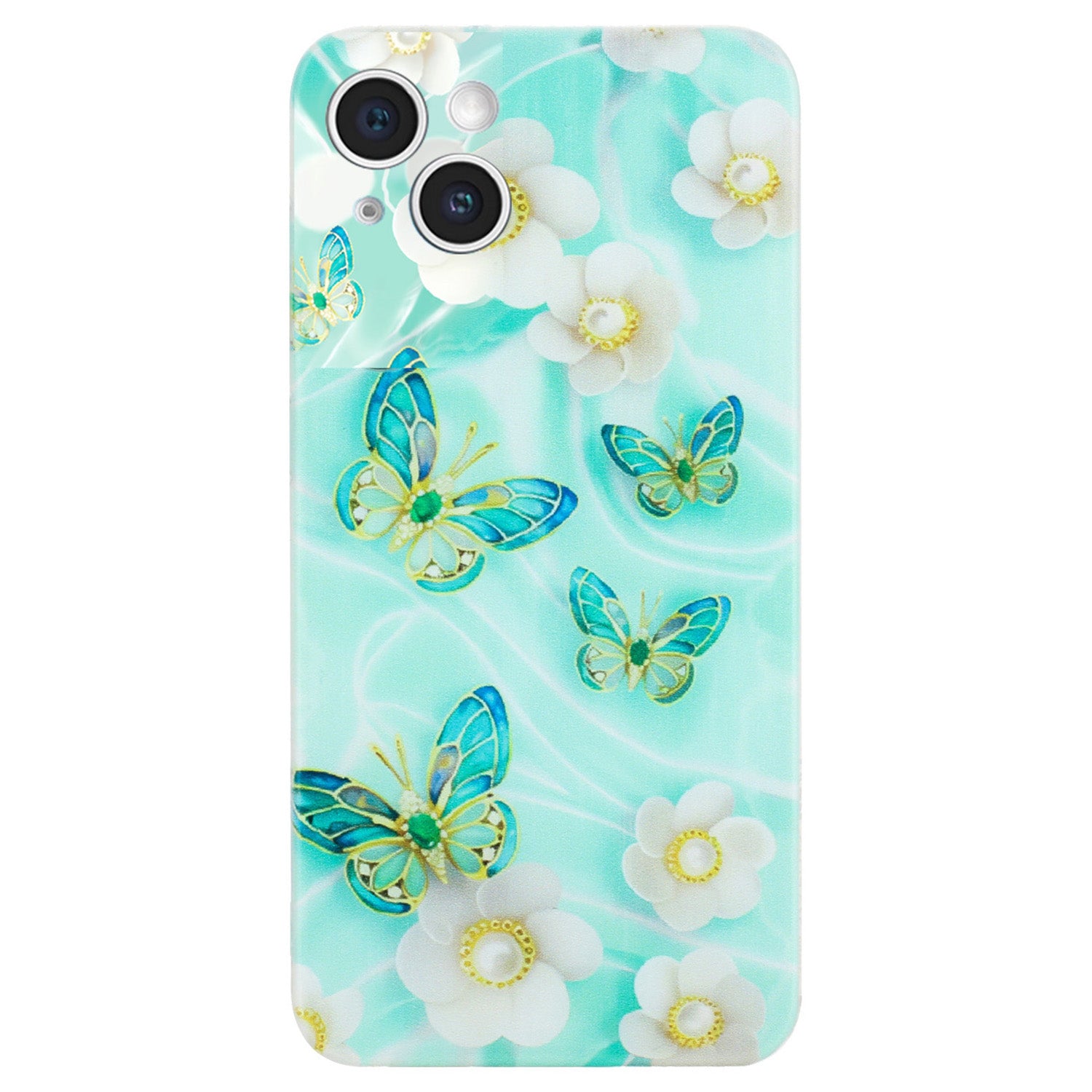 For iPhone 14 Plus Case TPU Pattern Printing Phone Guard Cover