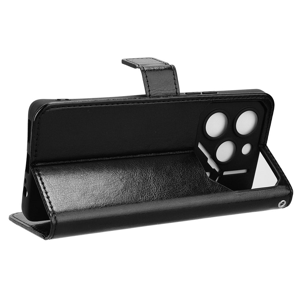For Transsion Tecno Pova 6 Pro 5G LI9 Case Crazy Horse Texture Wallet Leather Phone Cover