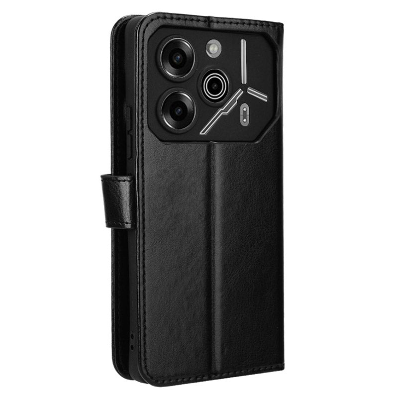 For Transsion Tecno Pova 6 Pro 5G LI9 Case Crazy Horse Texture Wallet Leather Phone Cover
