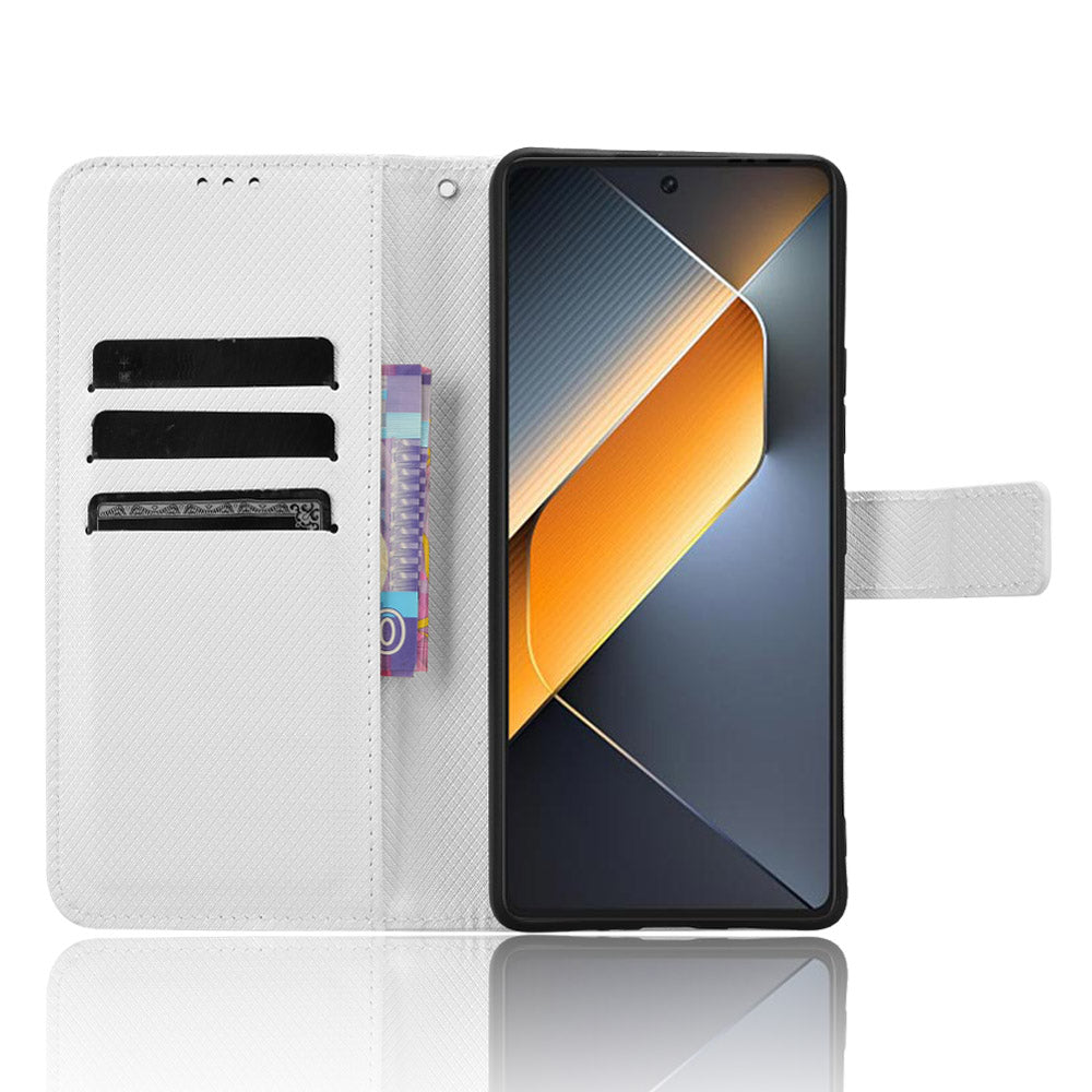 For Transsion Tecno Pova 6 Pro 5G LI9 Case Stand Wallet Diamond Texture Leather Phone Cover