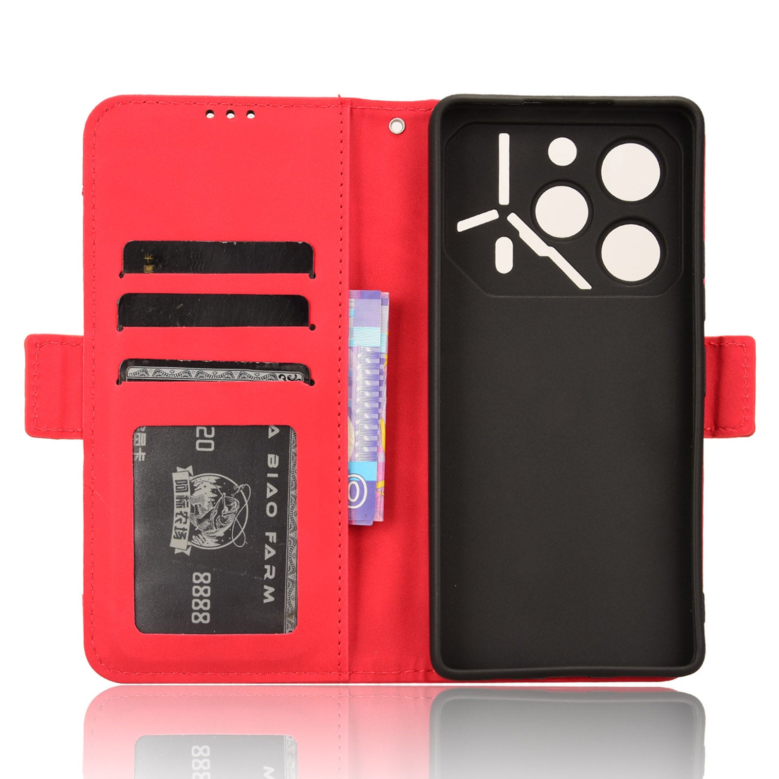 For Transsion Tecno Pova 6 Pro 5G LI9 Leather Case Multiple Card Slots Phone Cover