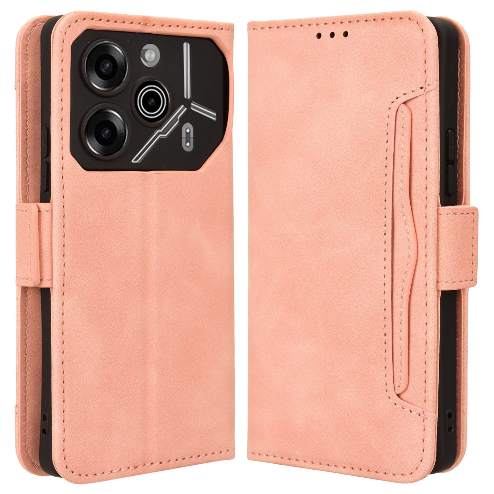 For Transsion Tecno Pova 6 Pro 5G LI9 Leather Case Multiple Card Slots Phone Cover