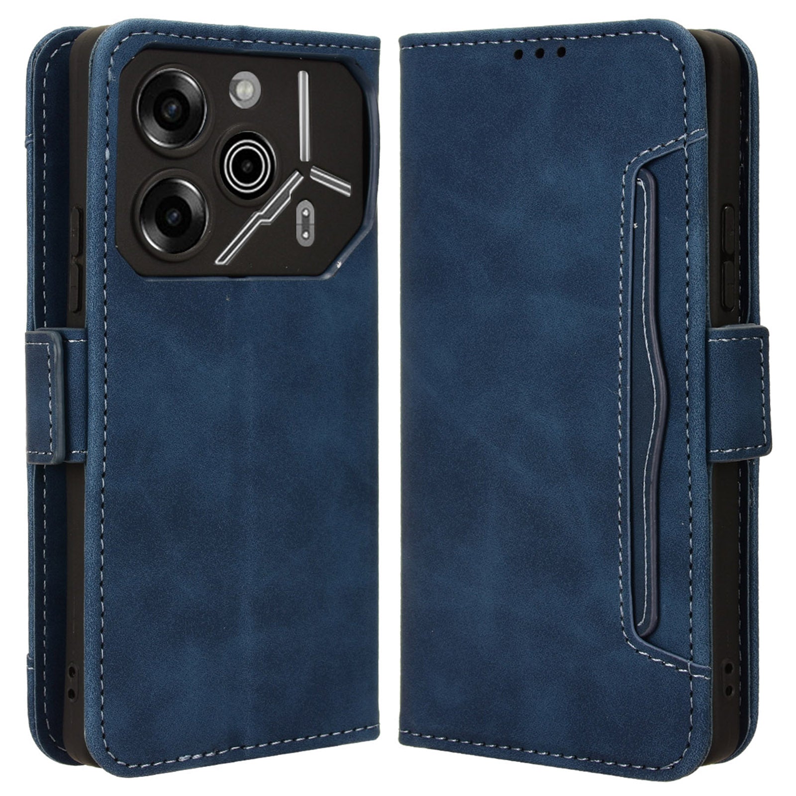 For Transsion Tecno Pova 6 Pro 5G LI9 Leather Case Multiple Card Slots Phone Cover