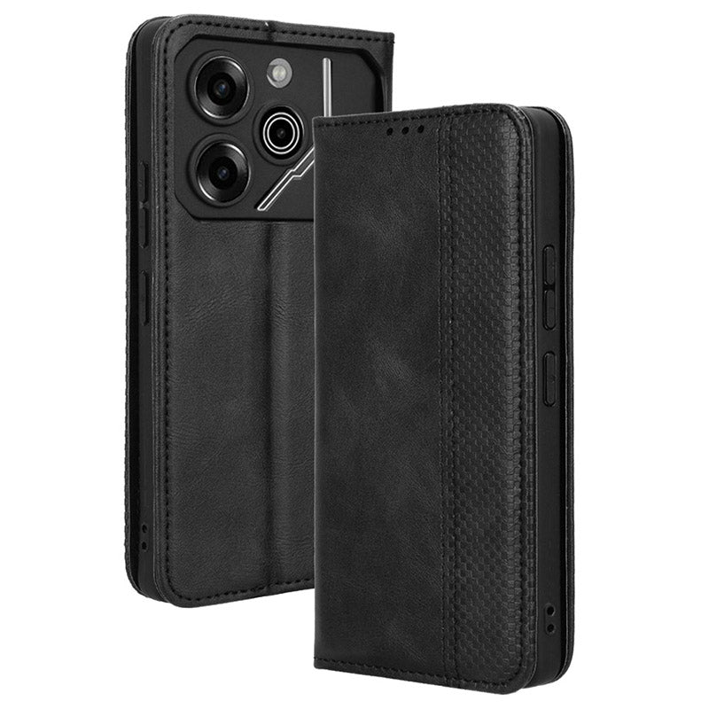 For Transsion Tecno Pova 6 Pro 5G LI9 Case Wallet Retro Texture Leather Phone Cover