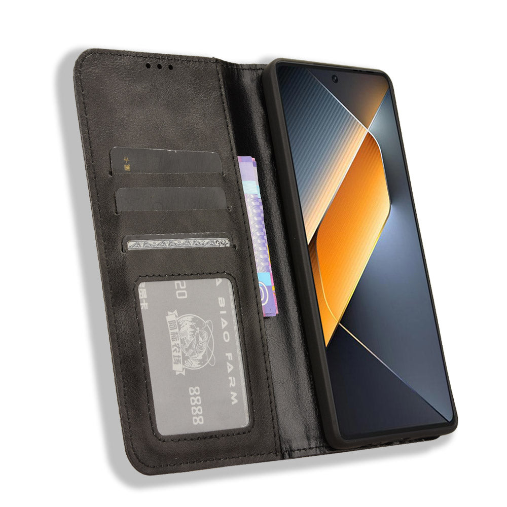 For Transsion Tecno Pova 6 Pro 5G LI9 Case Wallet Retro Texture Leather Phone Cover