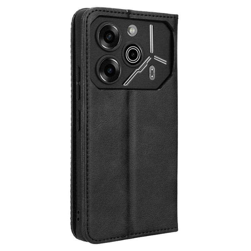 For Transsion Tecno Pova 6 Pro 5G LI9 Case Wallet Retro Texture Leather Phone Cover