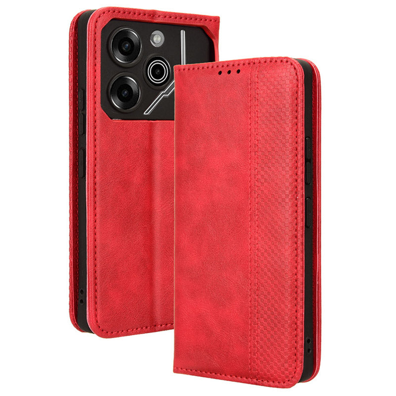 For Transsion Tecno Pova 6 Pro 5G LI9 Case Wallet Retro Texture Leather Phone Cover