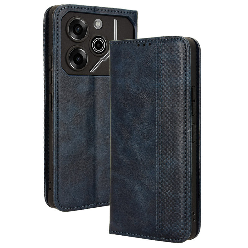 For Transsion Tecno Pova 6 Pro 5G LI9 Case Wallet Retro Texture Leather Phone Cover