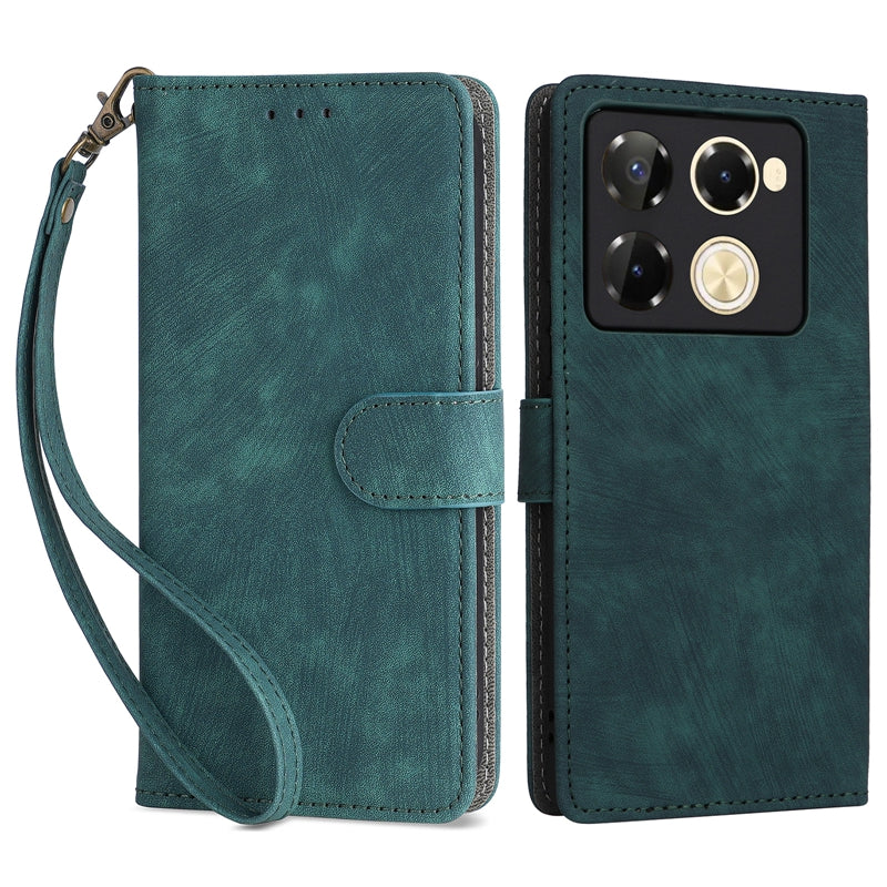 For Transsion Infinix Note 40 Pro 5G X6851 / Note 40 Pro+ X6851B Leather Case RFID Blocking Phone Cover