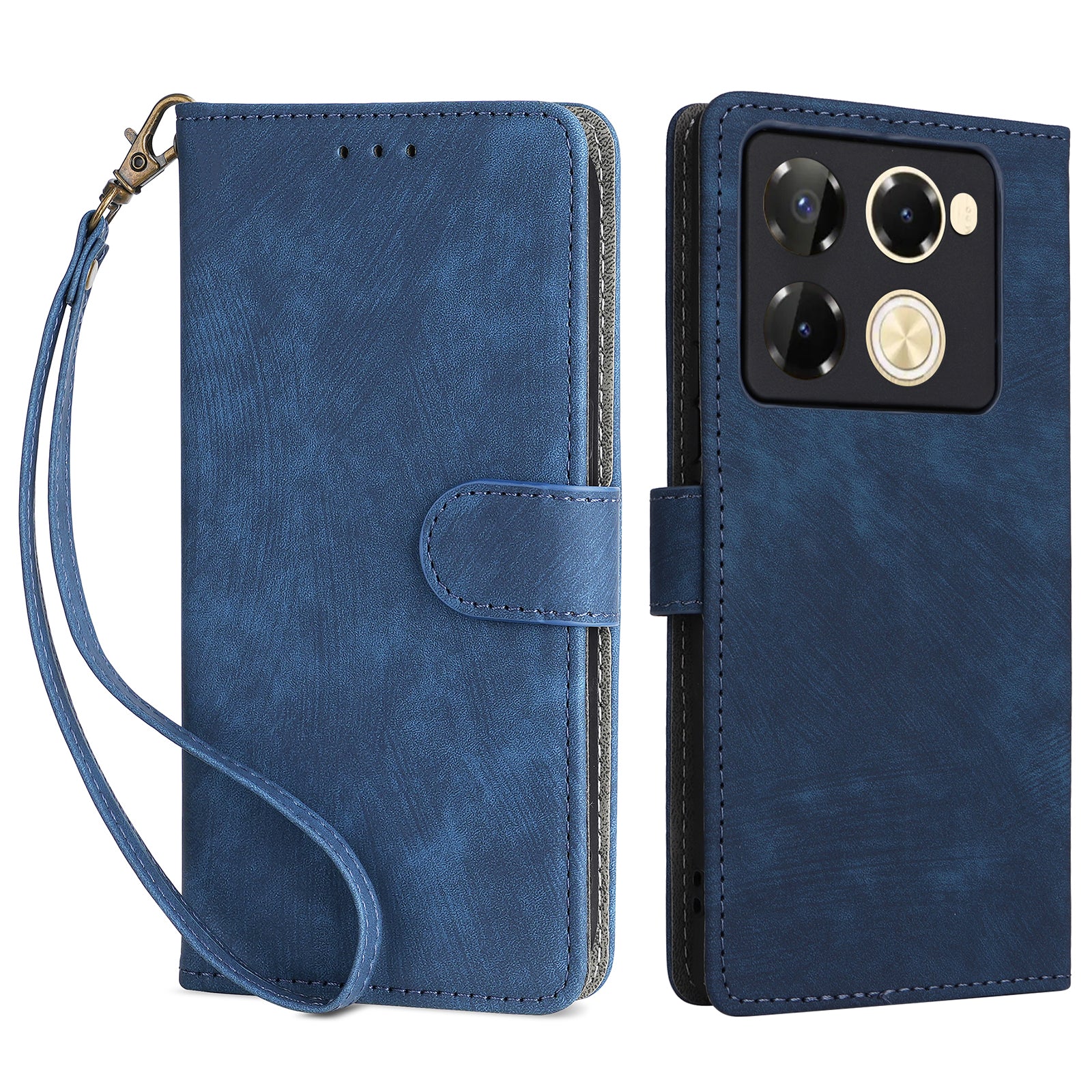 For Transsion Infinix Note 40 Pro 5G X6851 / Note 40 Pro+ X6851B Leather Case RFID Blocking Phone Cover