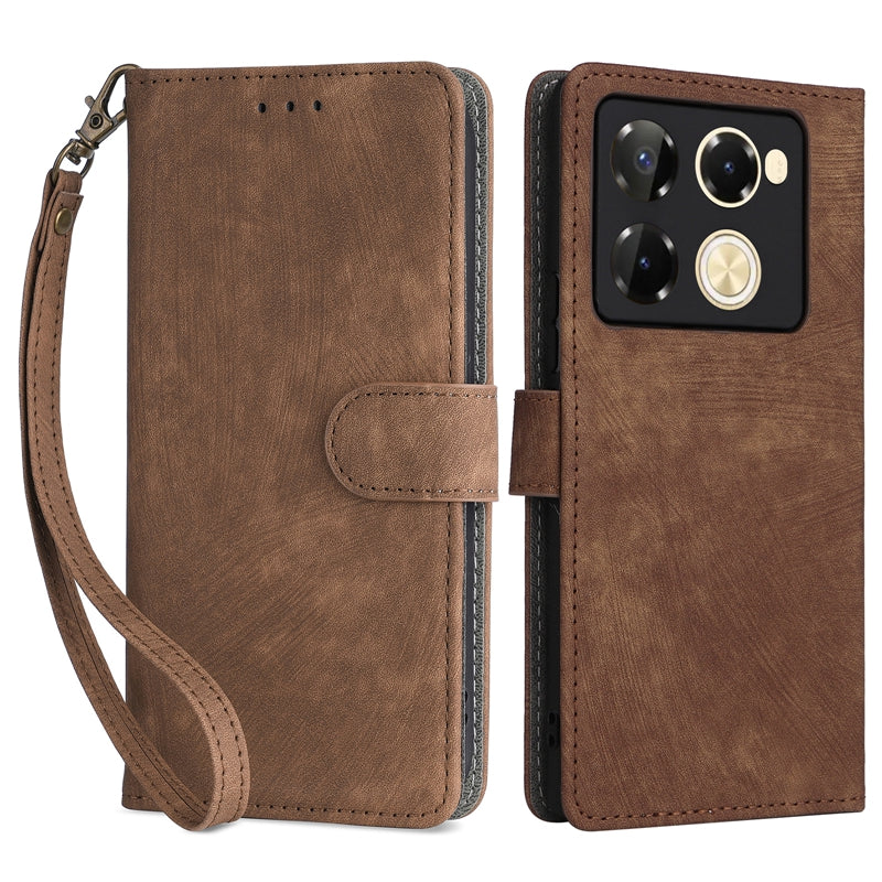 For Transsion Infinix Note 40 Pro 5G X6851 / Note 40 Pro+ X6851B Leather Case RFID Blocking Phone Cover