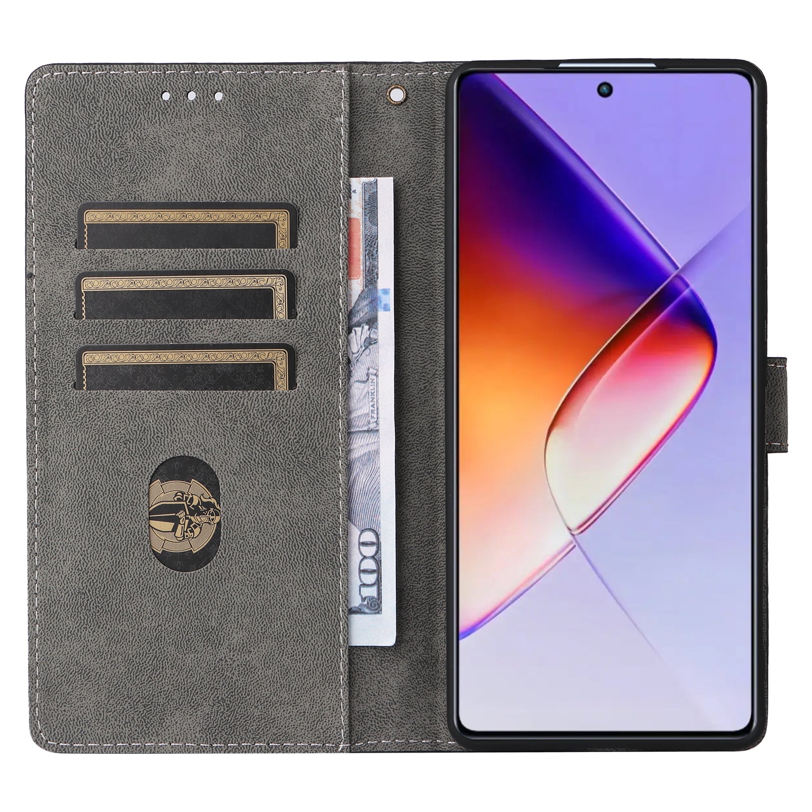 For Transsion Infinix Note 40 X6853 Case RFID Blocking Wallet PU Leather Stand Phone Cover