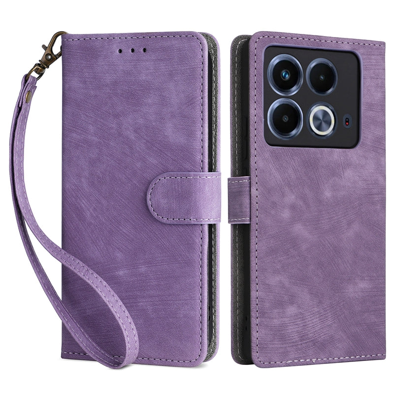 For Transsion Infinix Note 40 X6853 Case RFID Blocking Wallet PU Leather Stand Phone Cover