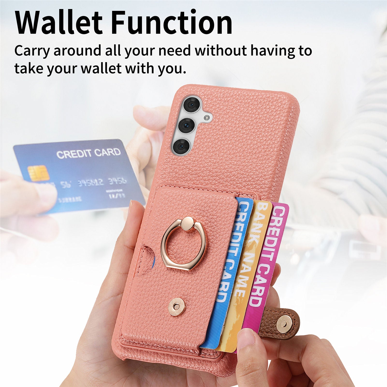 Y2 Kickstand Phone Case for Samsung Galaxy A13 5G / A04s 4G (164.7 x 76.7 x 9.1 mm) PU+PC+TPU Phone Cover
