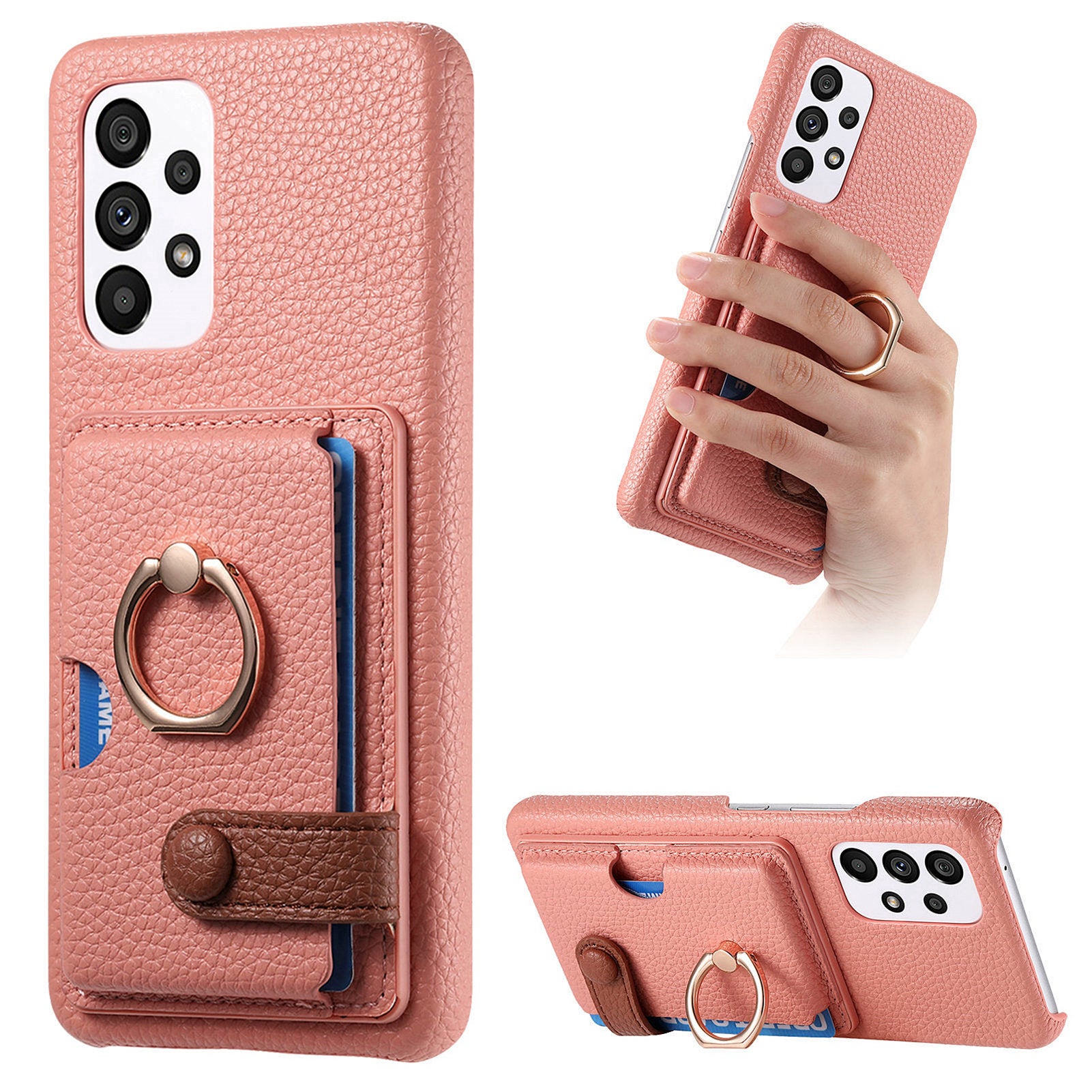 Y2 Kickstand Case for Samsung Galaxy A13 4G PU+PC+TPU Phone Cover