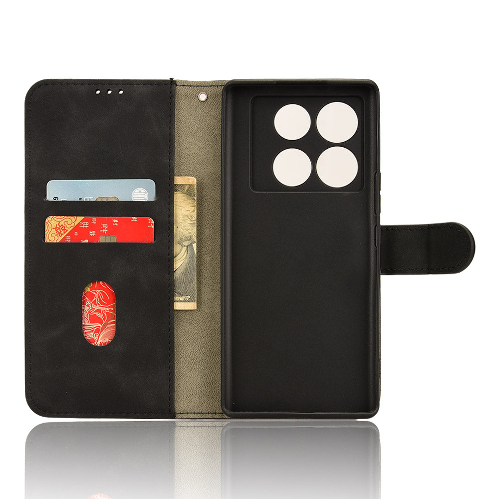 For Transsion Infinix Note 40 Pro 5G Case PU Leather Stand Skin-touch Phone Cover