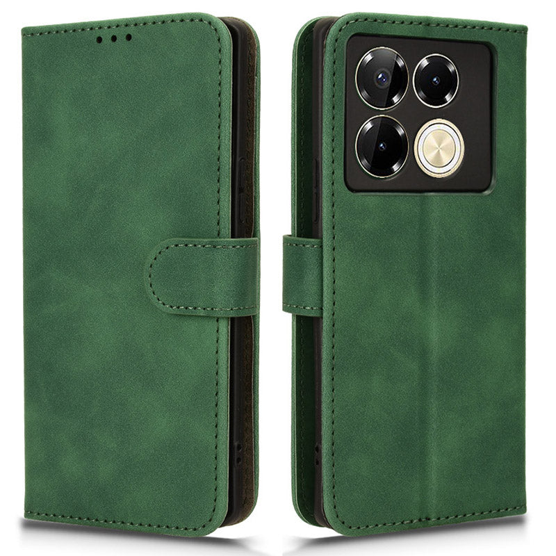 For Transsion Infinix Note 40 Pro 5G Case PU Leather Stand Skin-touch Phone Cover