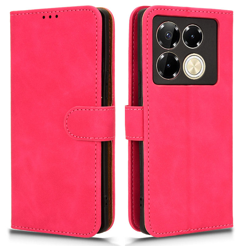 For Transsion Infinix Note 40 Pro 5G Case PU Leather Stand Skin-touch Phone Cover