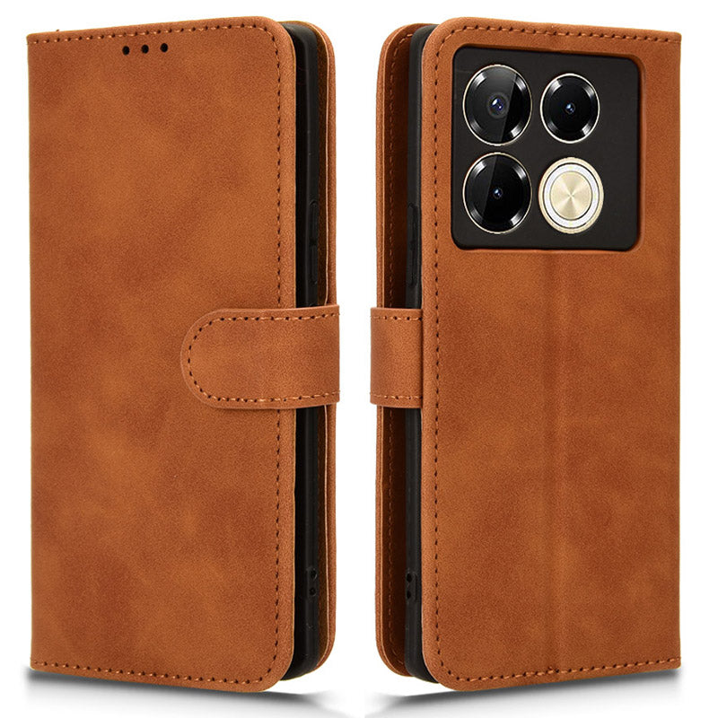 For Transsion Infinix Note 40 Pro 5G Case PU Leather Stand Skin-touch Phone Cover