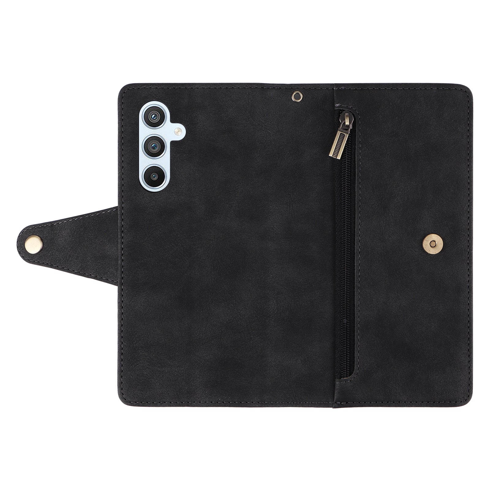 For Samsung Galaxy A54 5G Wallet Phone Case Rivet Decor Leather Flip Folio Cover